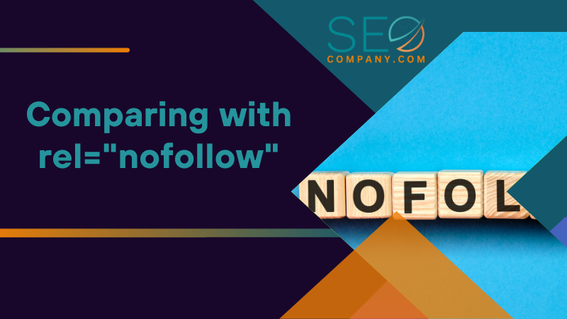 Comparing with rel nofollow